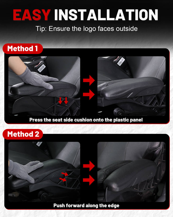 easy to install the Can-Am x3 seat side pads