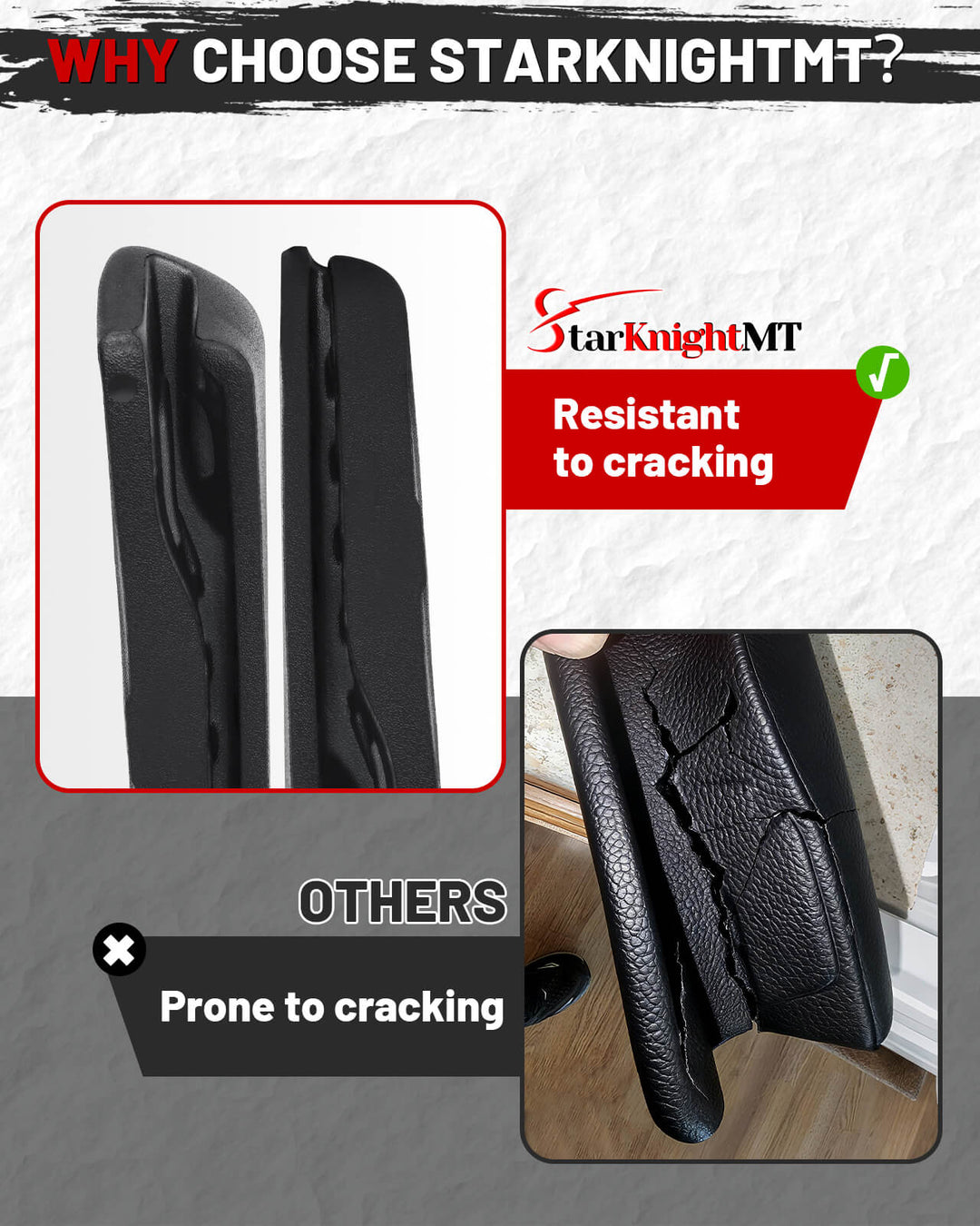 starknightmt x3 seat side pads resistant to cracking