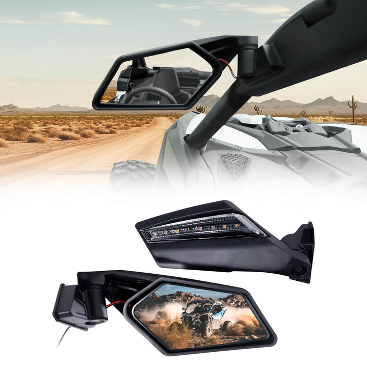 StarknightMT x3 side view mirror with turn signal lights