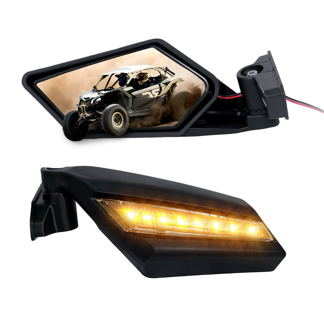 Maverick x3 side view mirror with turn signal light