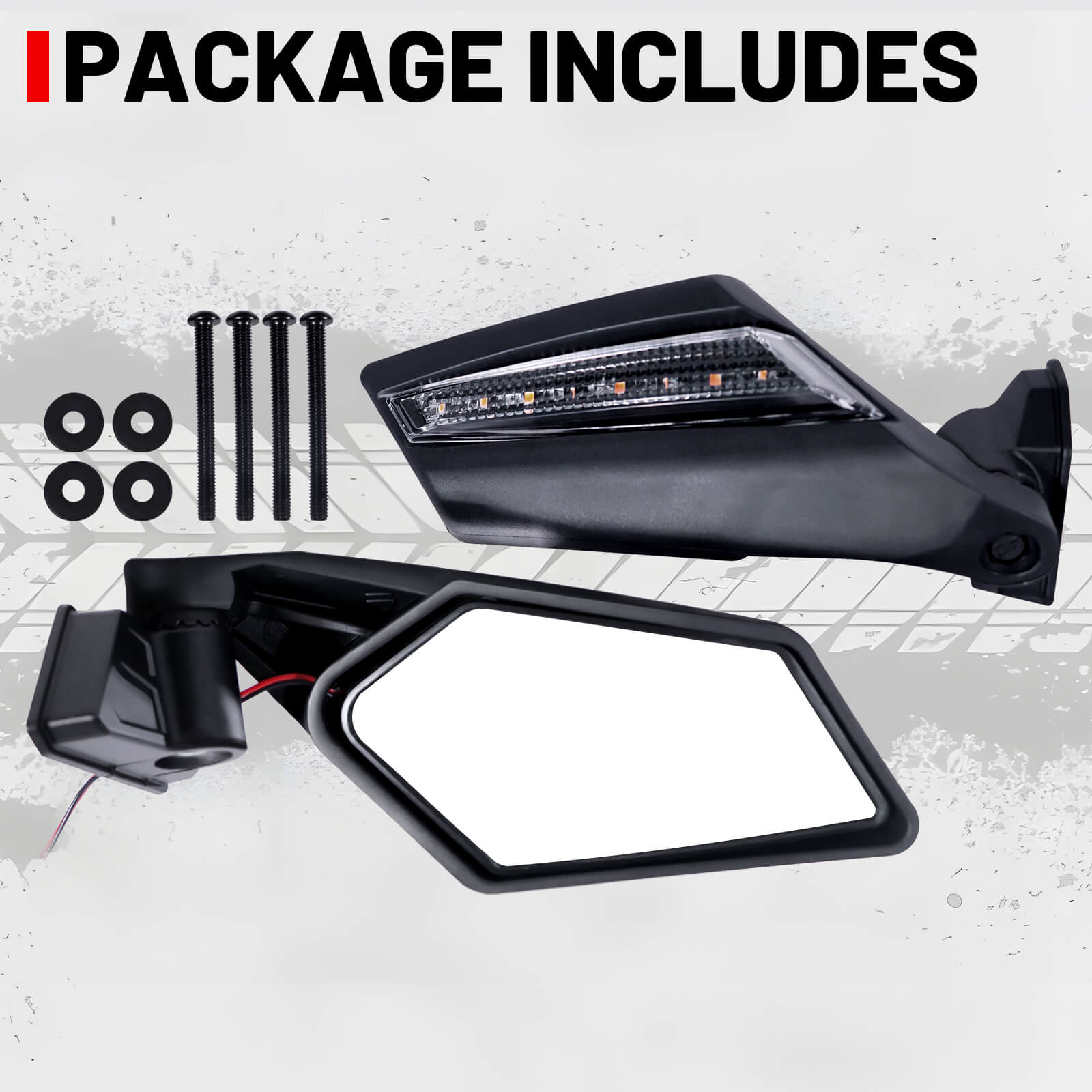 can-am x3 side mirror package list