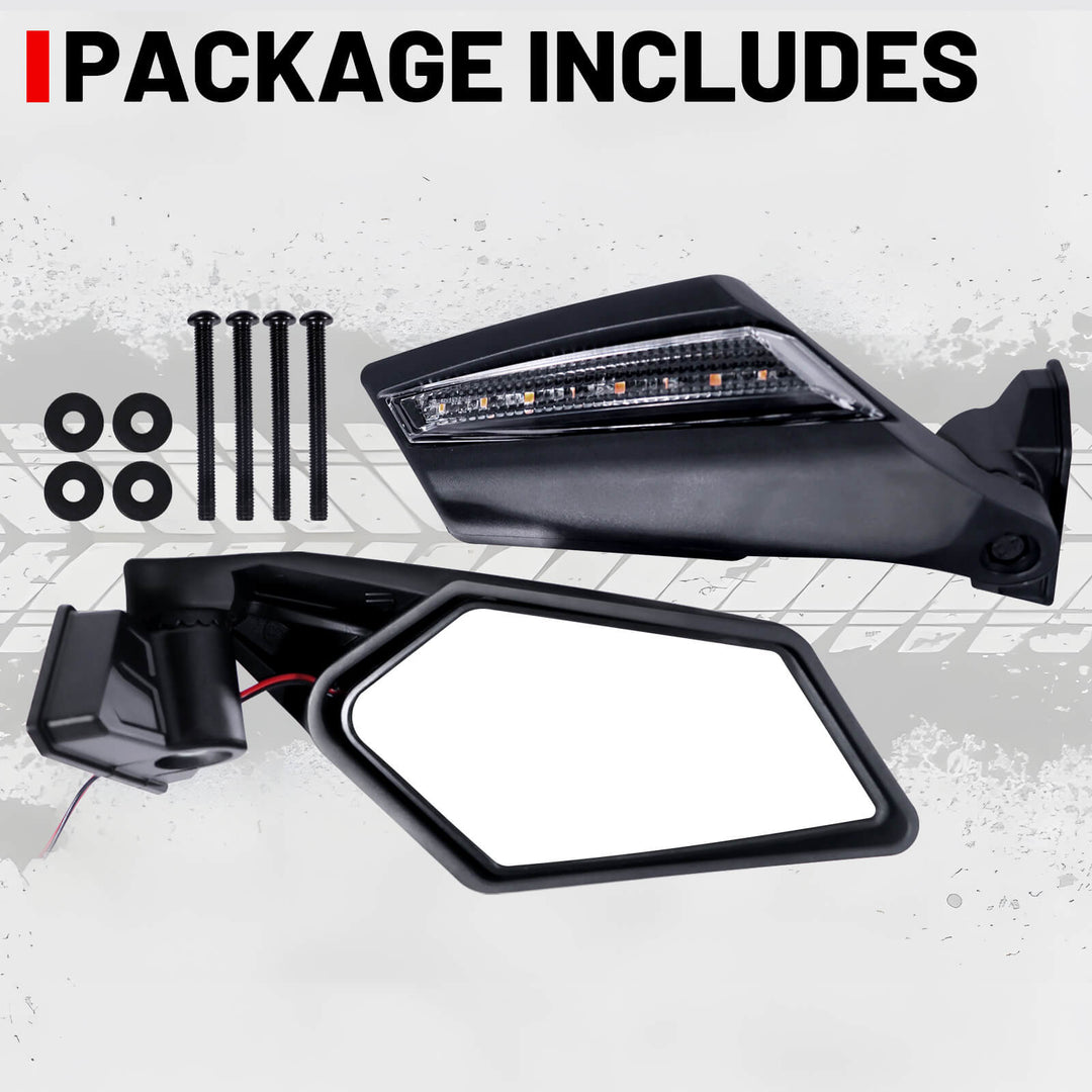 Can-Am x3 side mirror package list