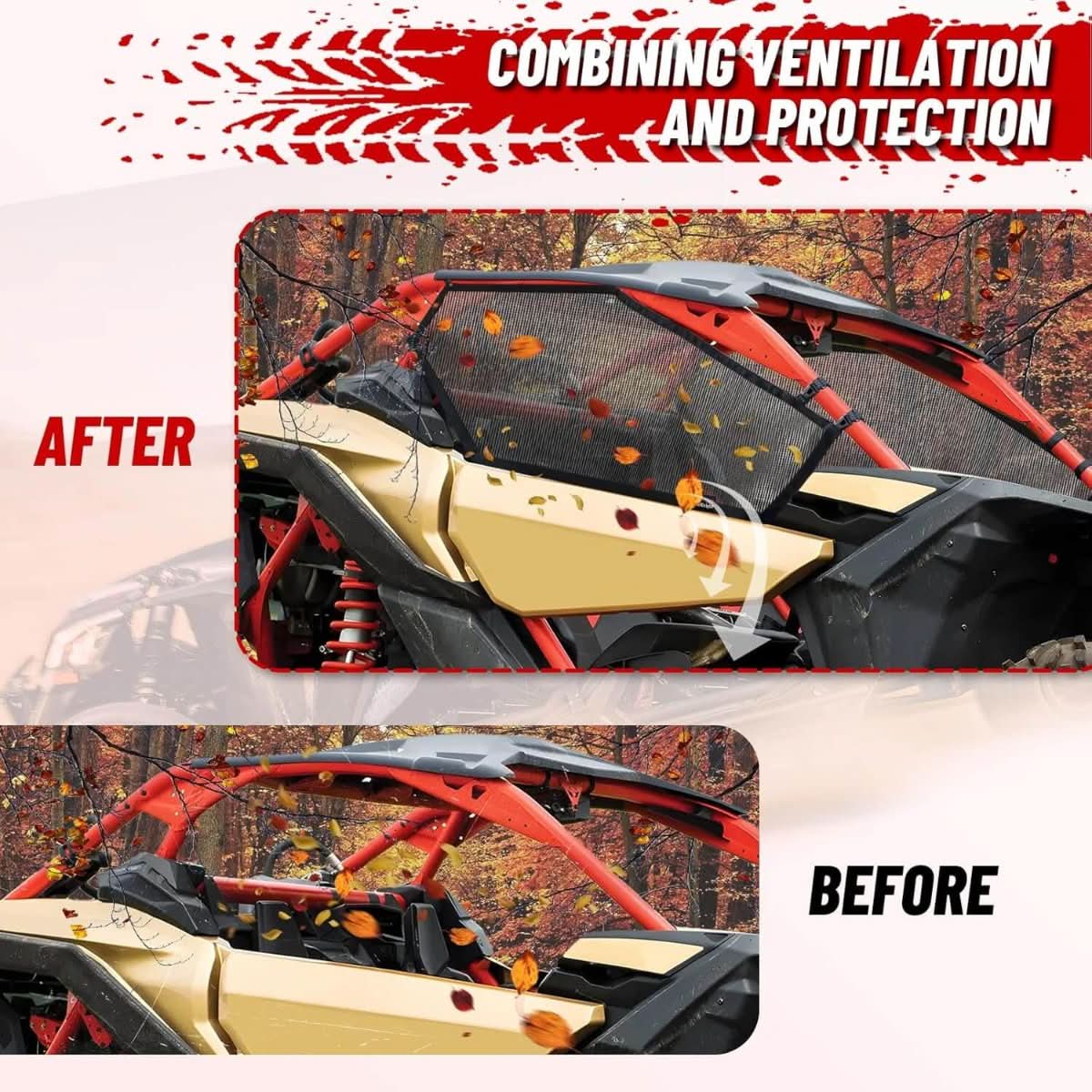 maverick x3 window net combining ventilation 
