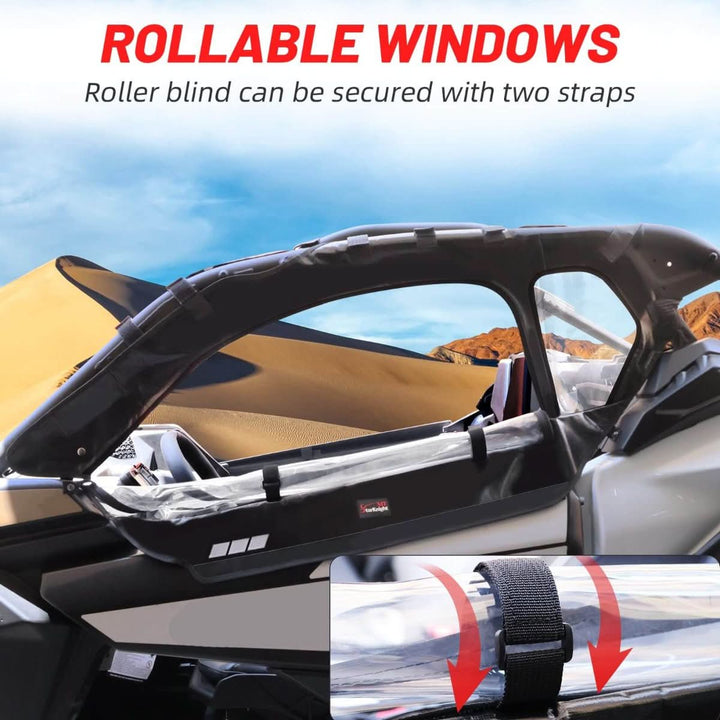 Can-Am x3 soft cab enclosure rollable windows
