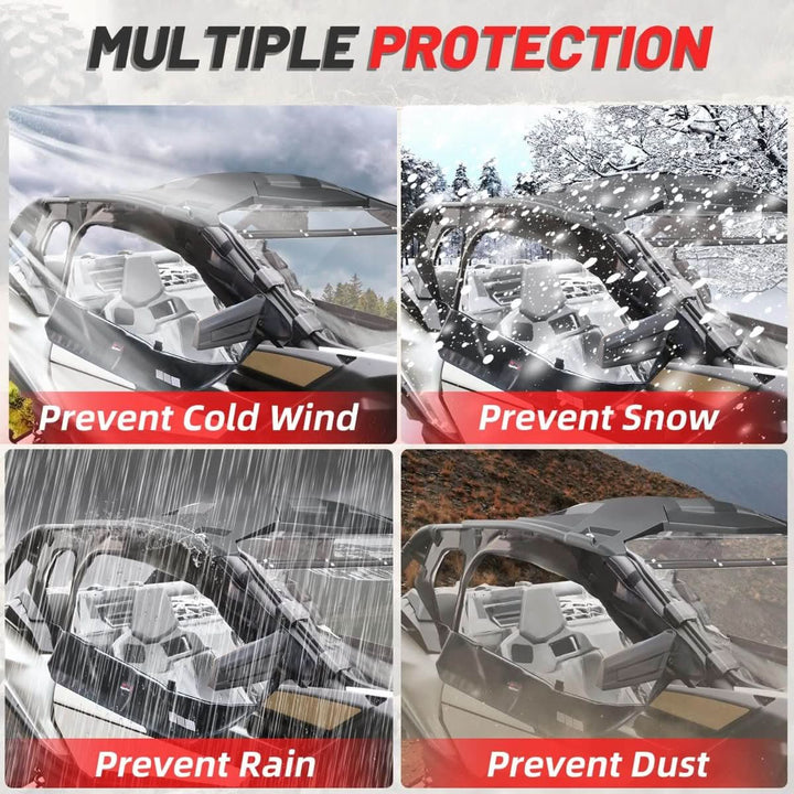Can-Am x3 soft cab enclosure provide multiple protection 