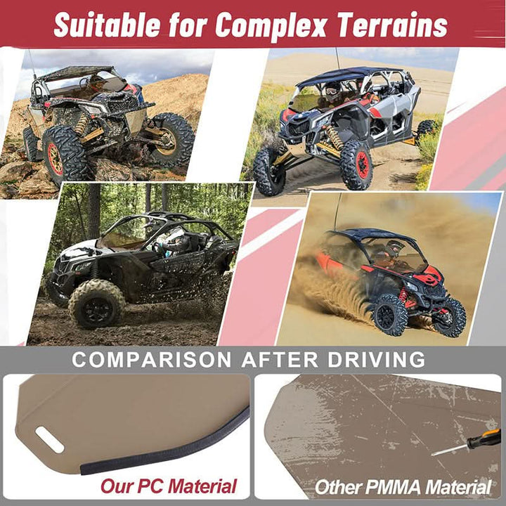 tinted windshield suitable for terrains
