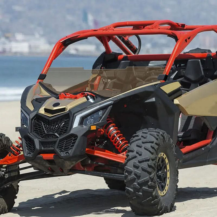 Can-Am x3 tinted half windshield show