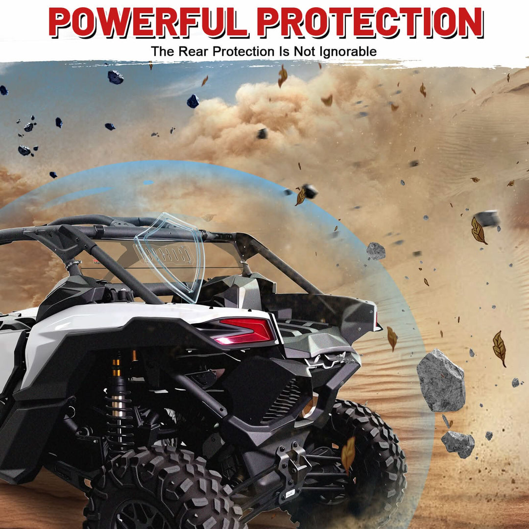  maverick x3 vented rear windshield Powerful Protection