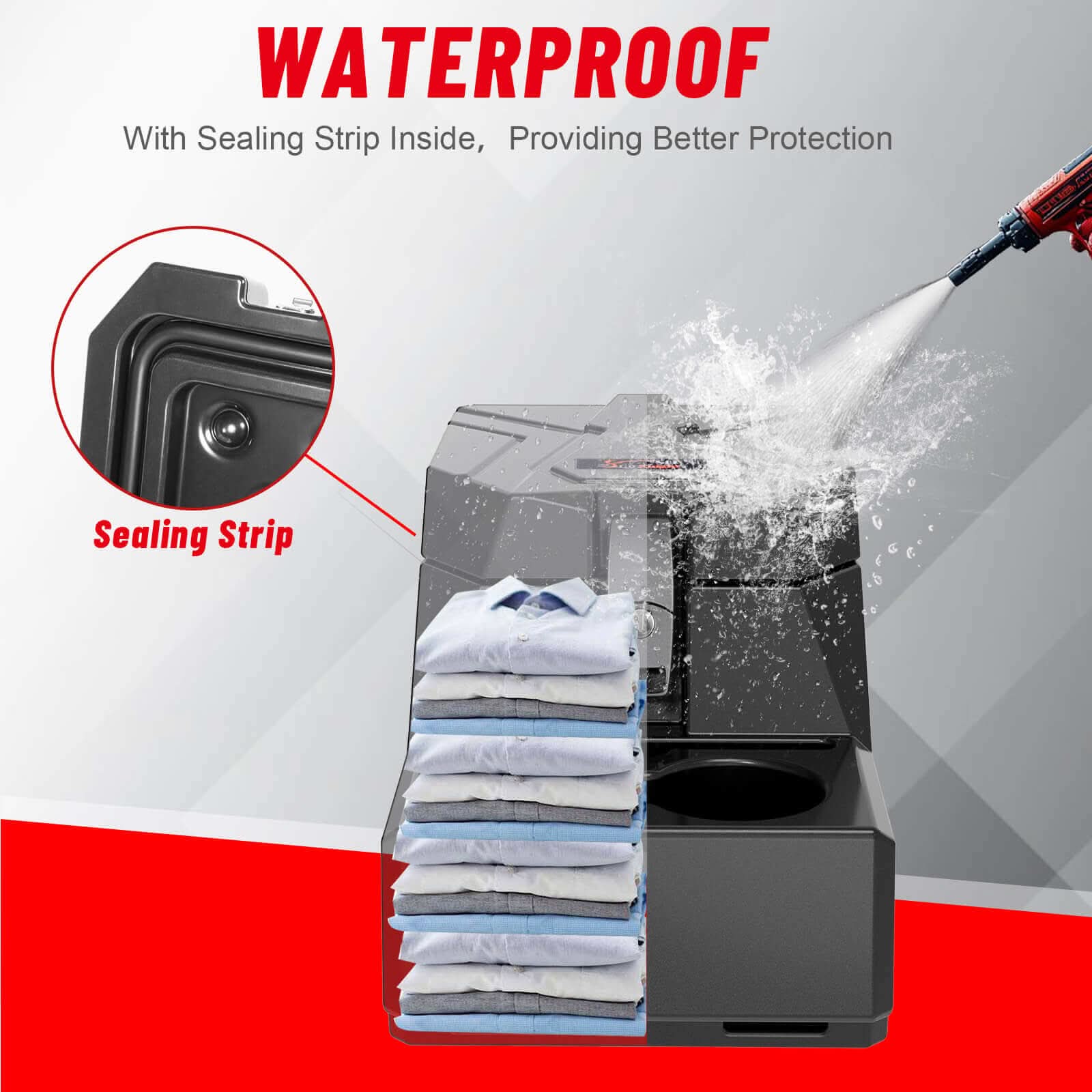 ufroce 1000 center storage box with sealing strip