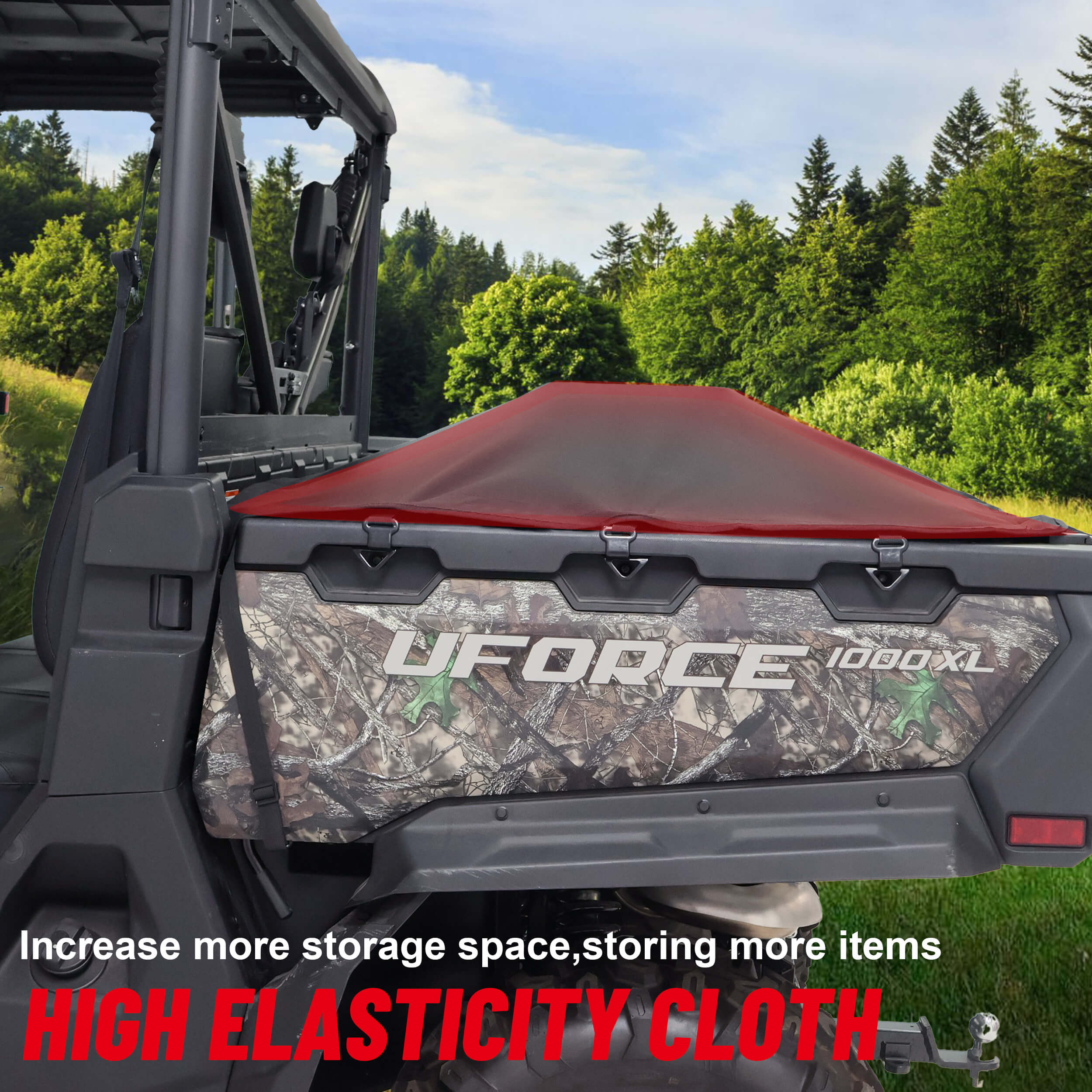 uforce 1000 Tonneau Cover increase more storage space
