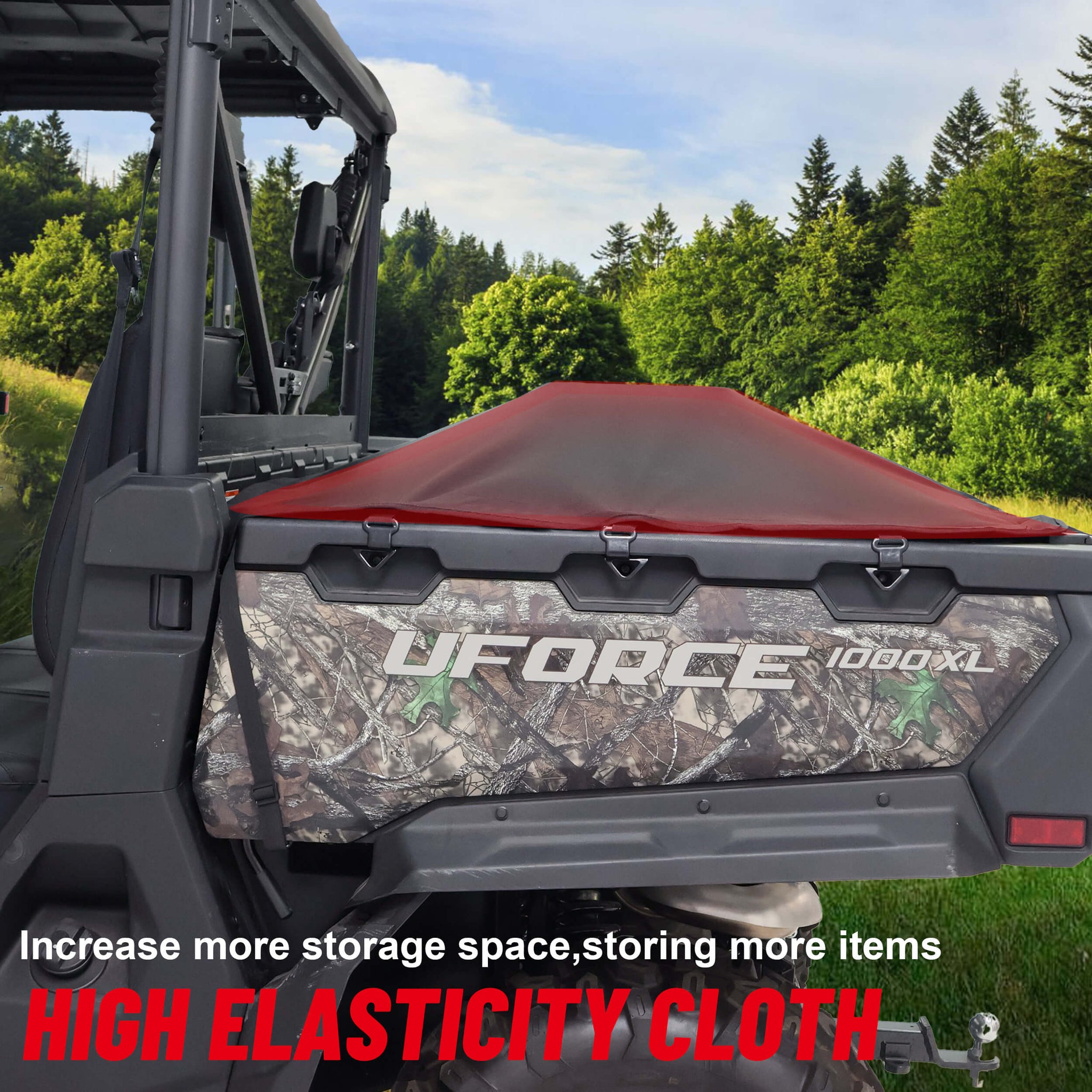 uforce 1000 Tonneau Cover increase more storage space