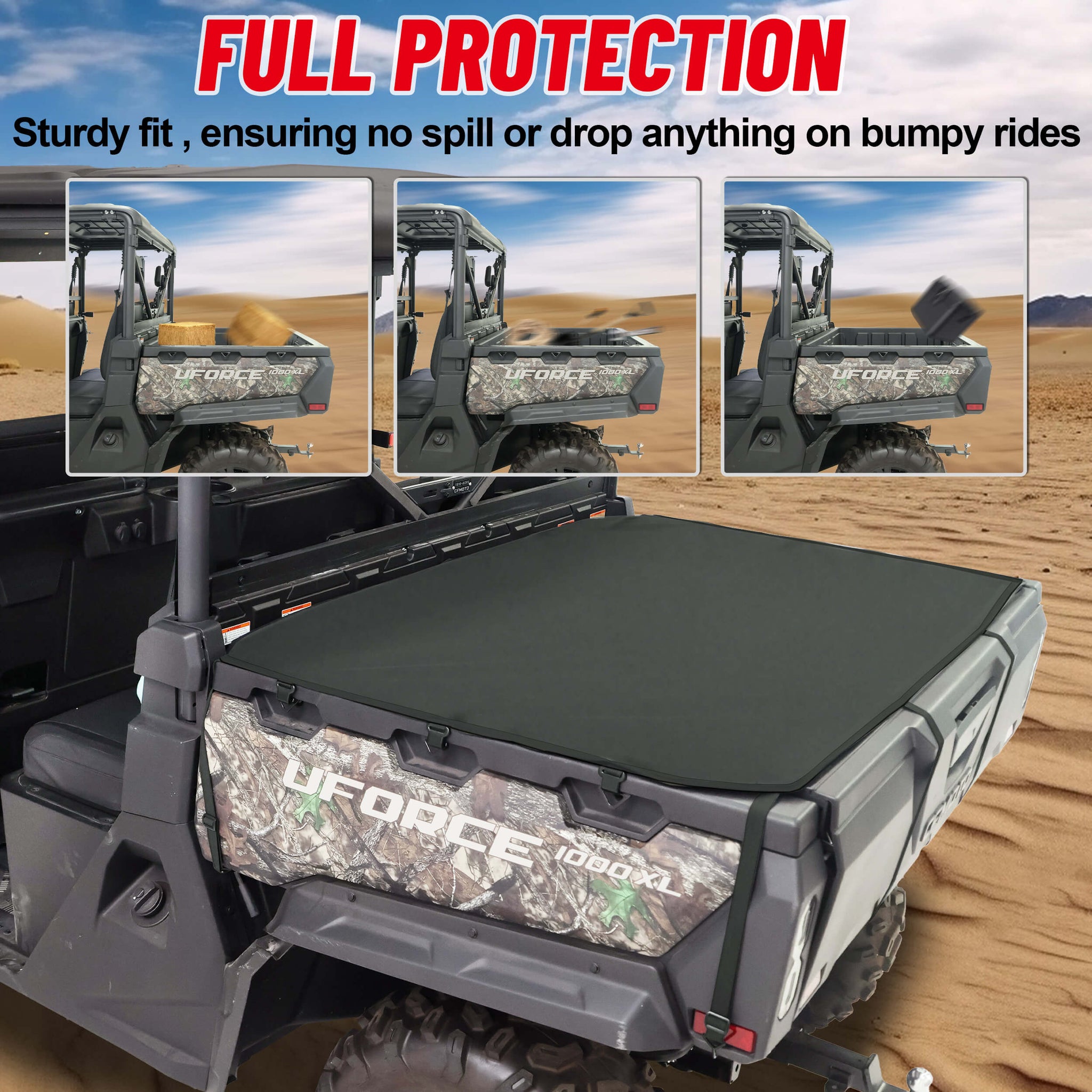 uforce 1000 cargo bed cover full protection
