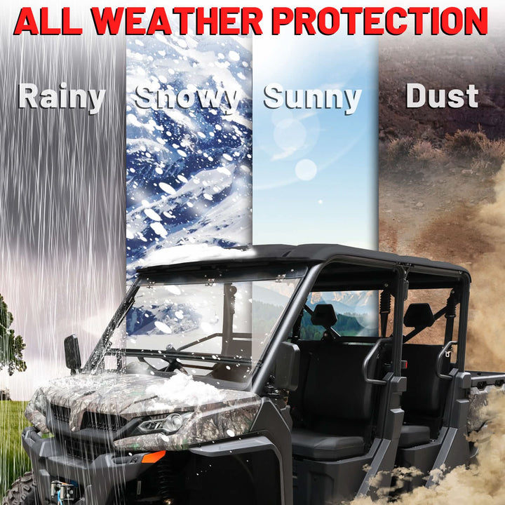 CFMOTO UForce 1000 flip windshield suitable for all weather 