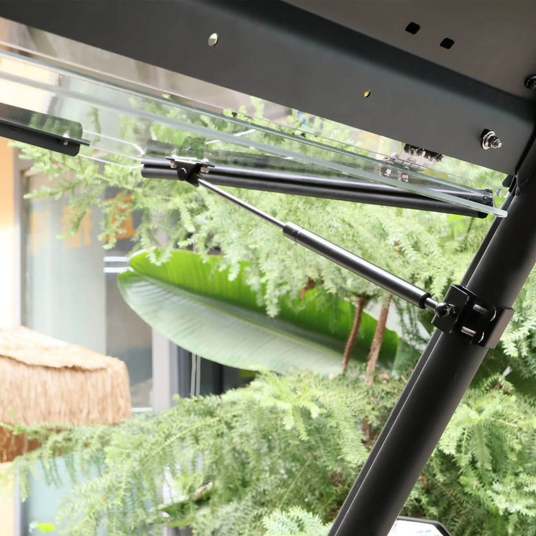 StarknightMT UForce 1000 flip windshield inside view