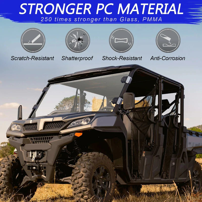 uforce 1000 windshield stronger pc material 