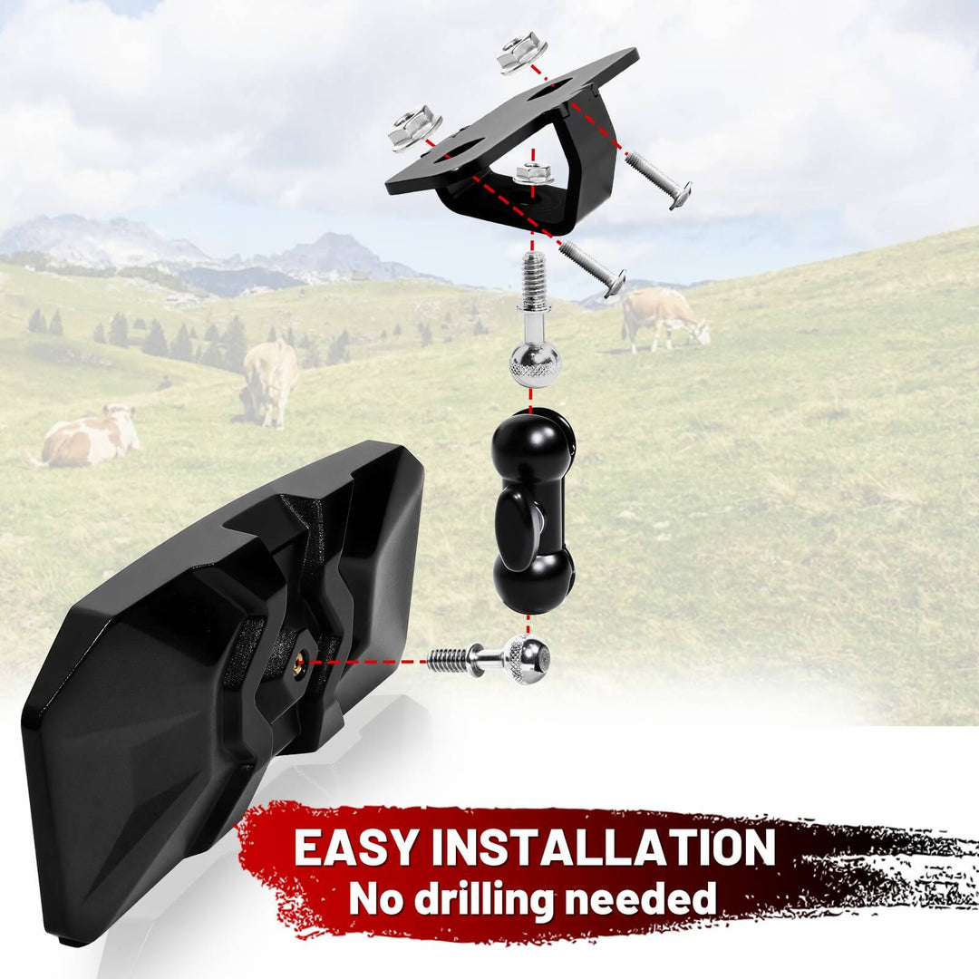easy to install the CFMOTO uforce rear view mirror