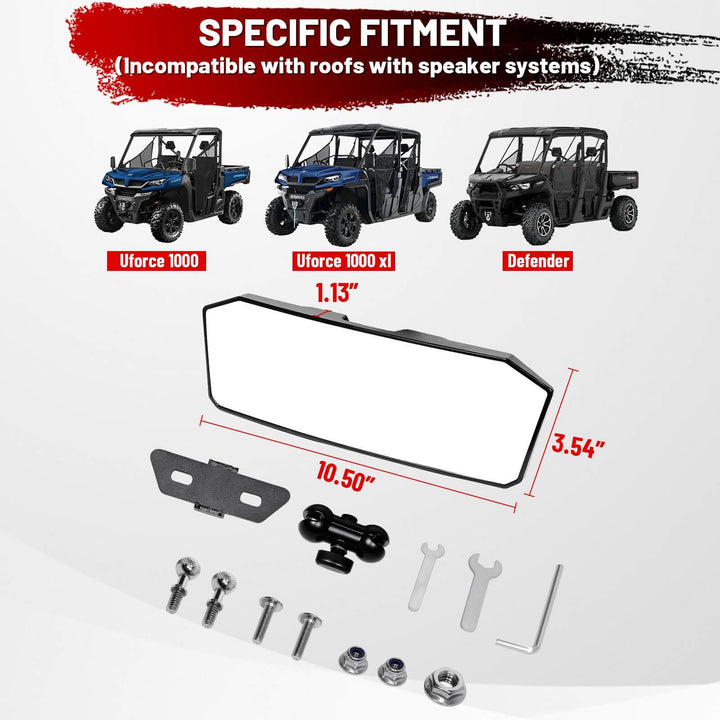 the rear view mirror fit uforce 1000/xl and defender 