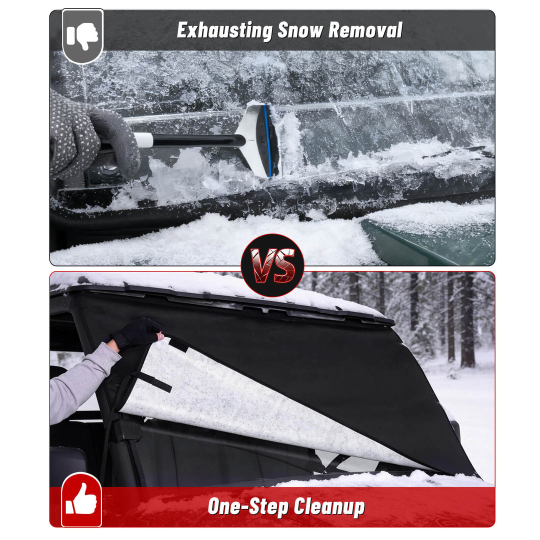 uforce windshield snow cover and snow brush comparsion