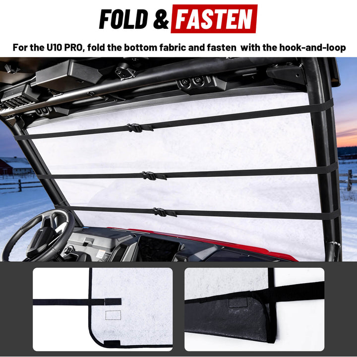 CFMOTO uforce windshield snow cover Instructions