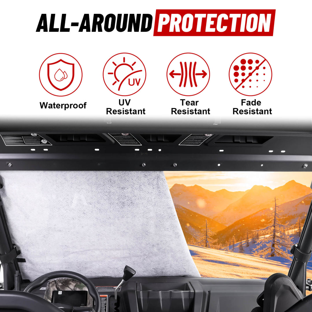 CFMOTO uforce u10 pro windshiels snow cover all-round protection
