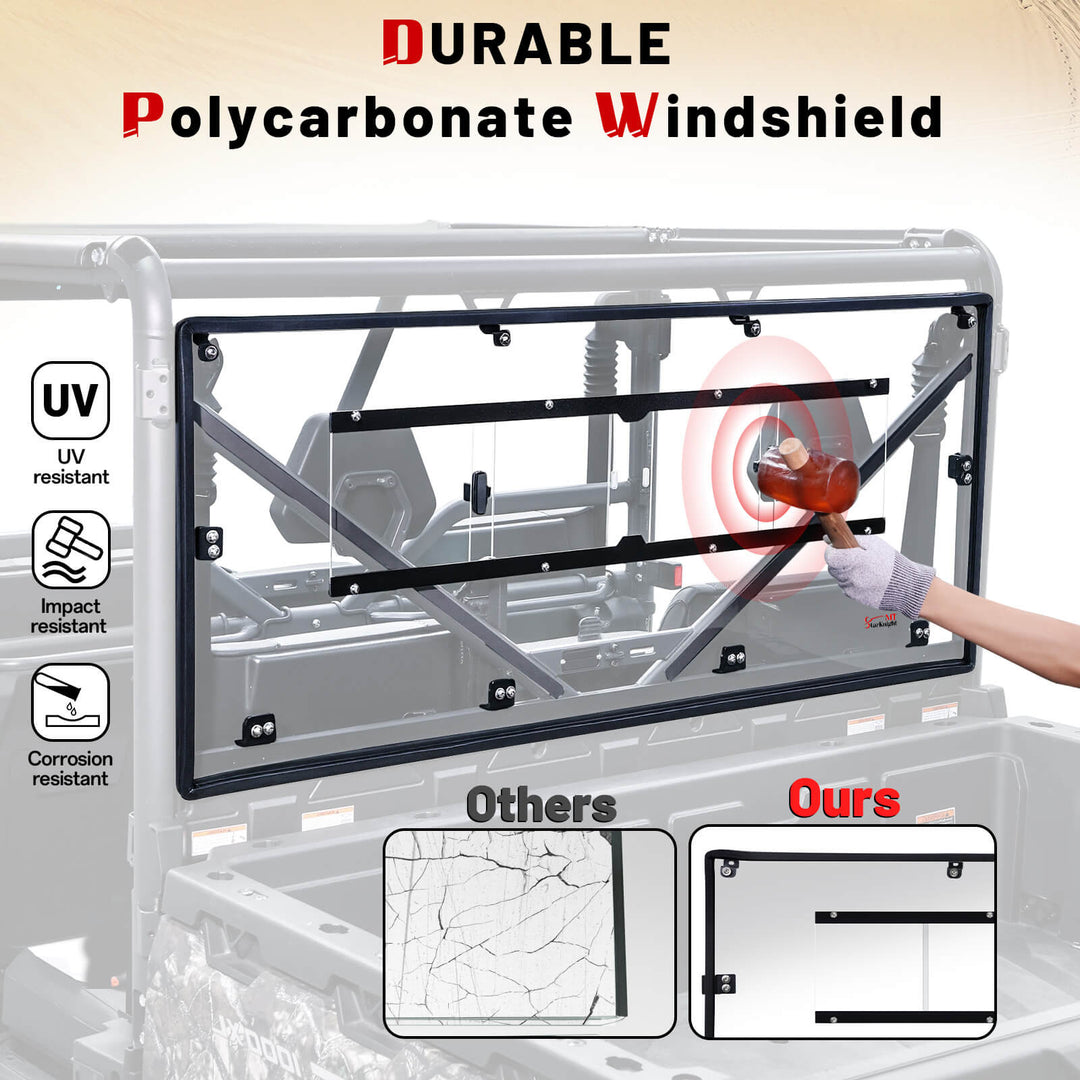 our uforce rear windshield durability features and  comparison to &