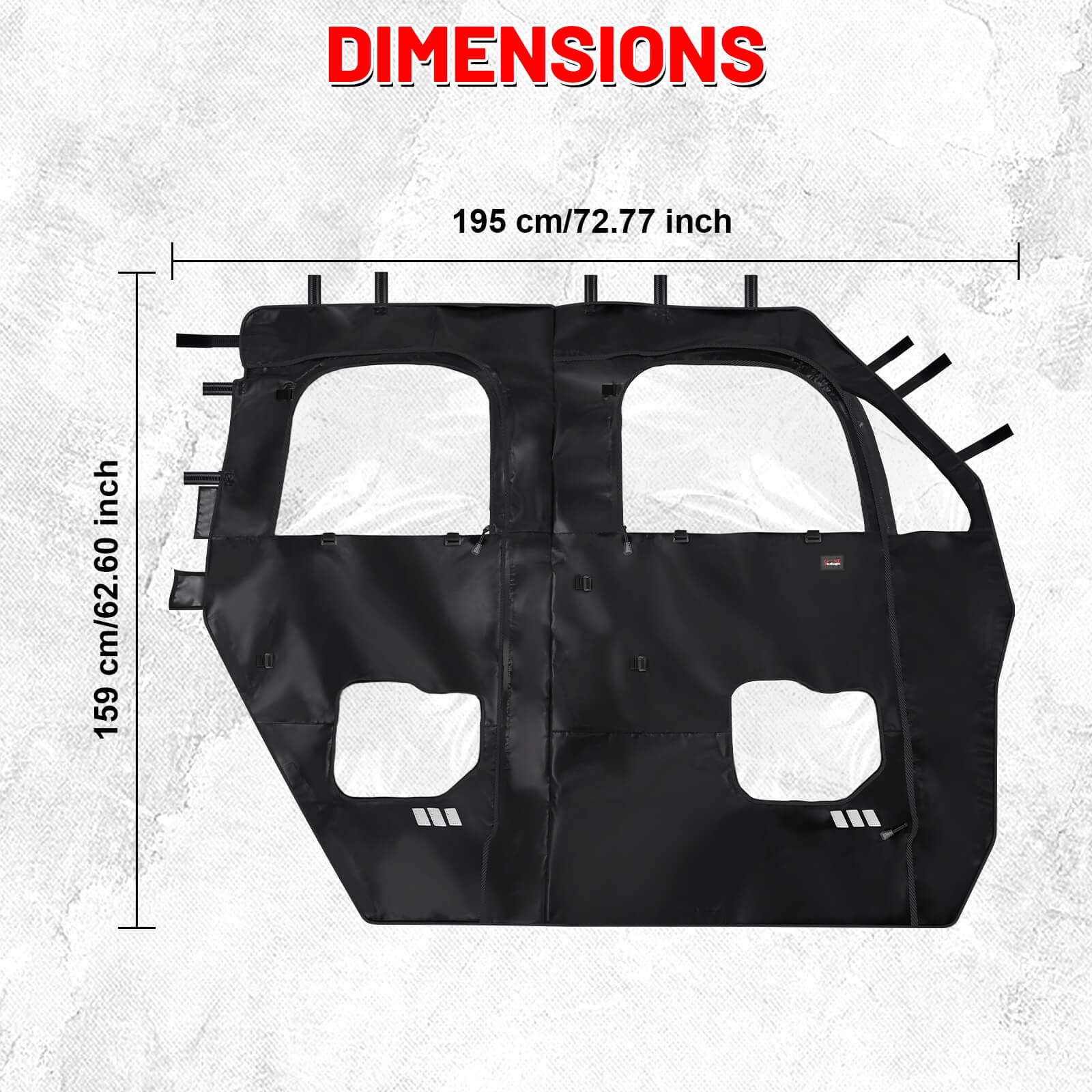 cfmoto uforce 1000xl soft upper door dimensions 