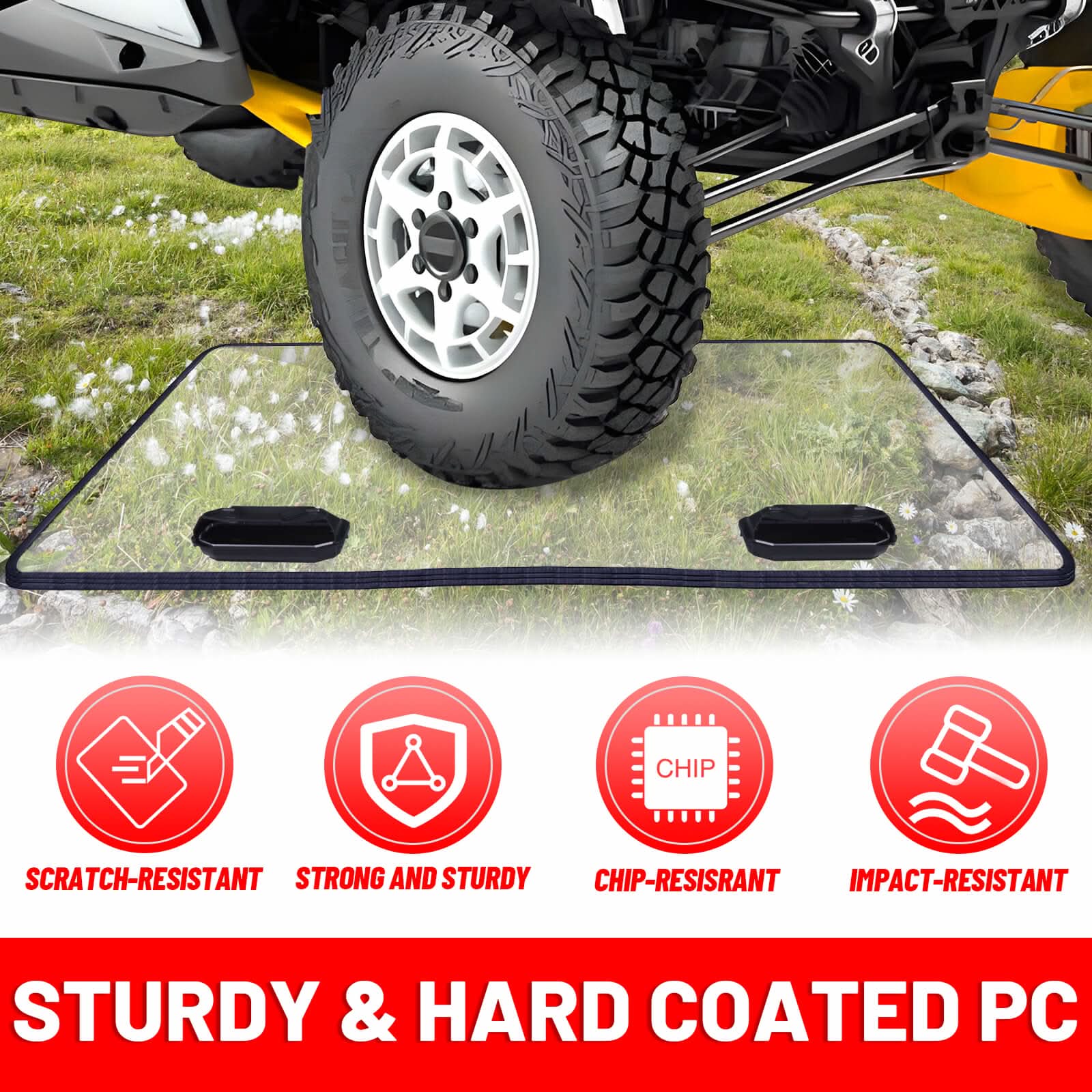 uforce 600 vent windshield made of sturdy PC