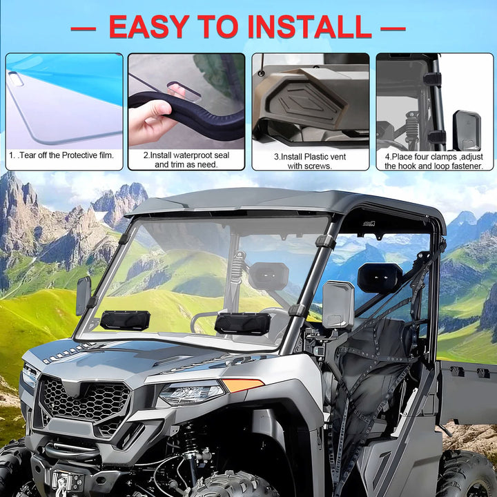 easy to install uforce 600 vent windshield