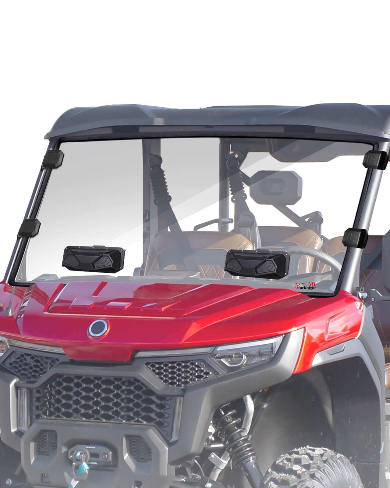 StarknightMT CFMOTO Uforce U10 pro vented windshield