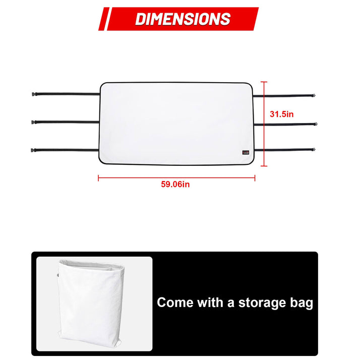 CFMOTO uforce u10 pro windshield snow cover dimension