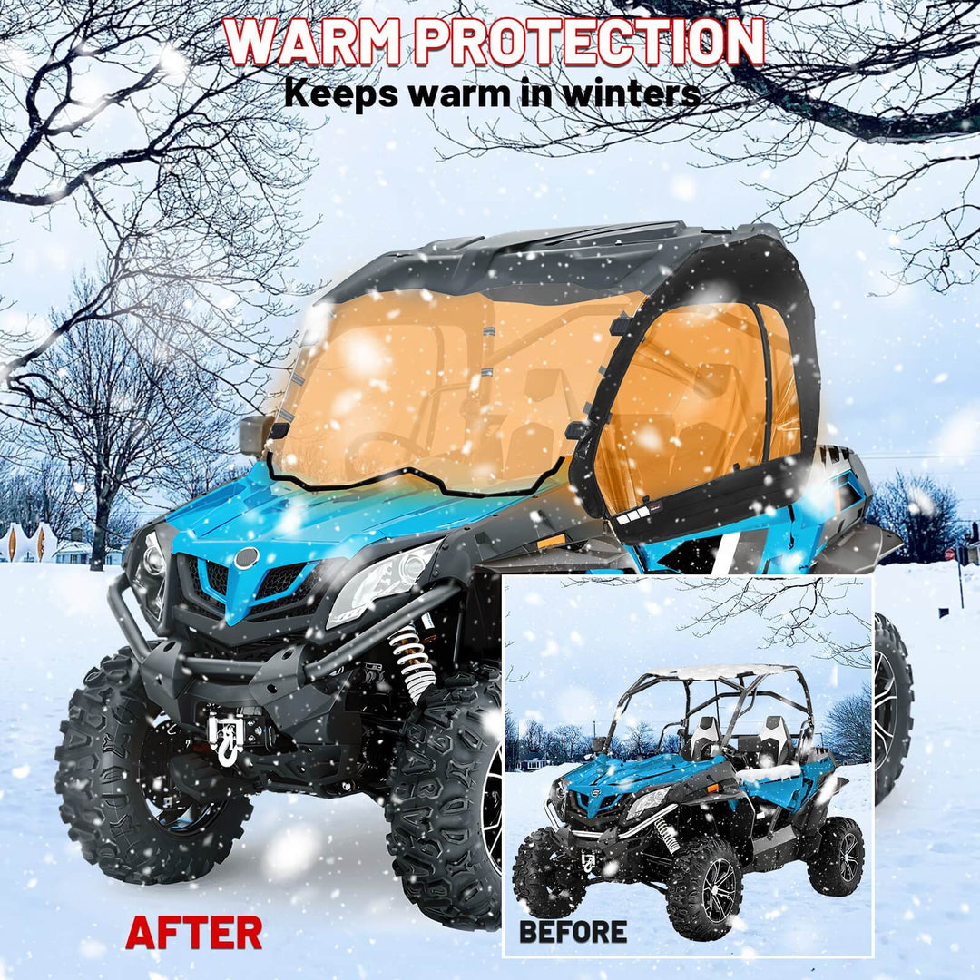 install zforce 800 soft cab enclosure keeps warm in winters