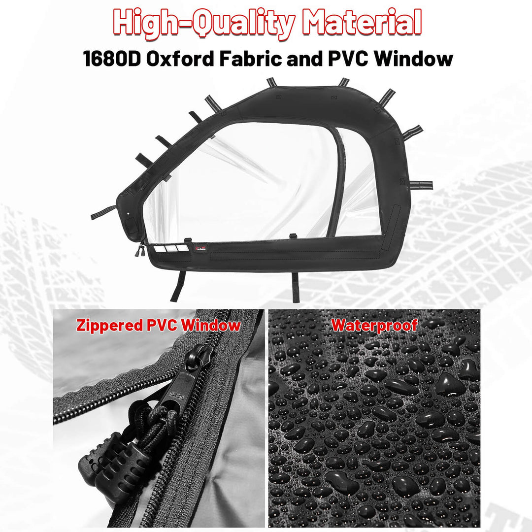 1680D oxford fabric and pvc window of zforce 800 trail soft cab enclosure