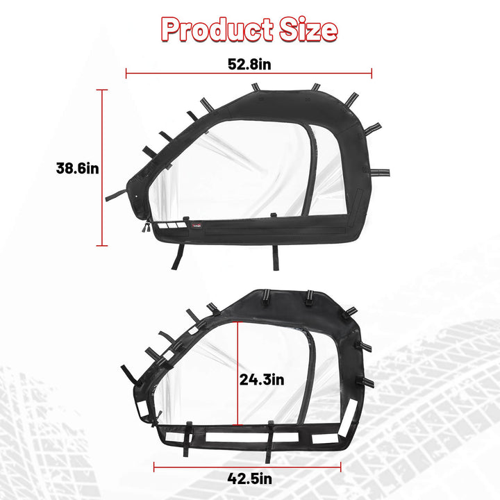 CFMOTO zforce 800 trail soft upper doors size