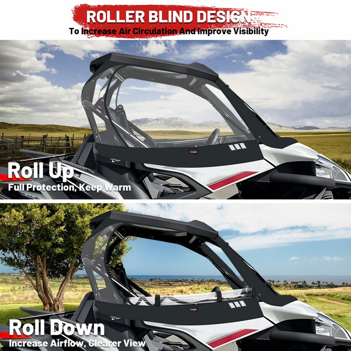  zforce 950 soft cab enclosure roll up and down design