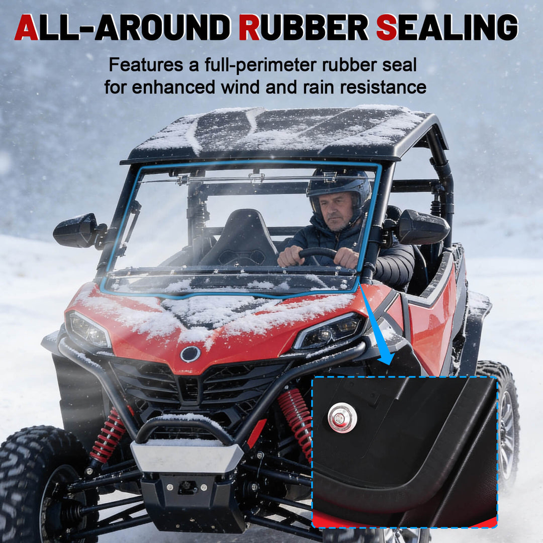 Zforce 950 sport G2 flip windshield rubber sealing