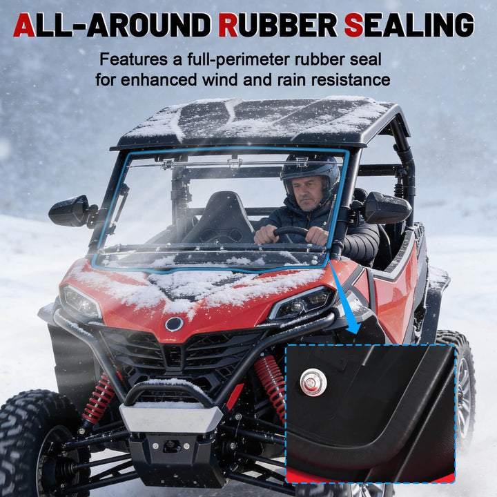Zforce 950 sport G2 flip windshield rubber sealing