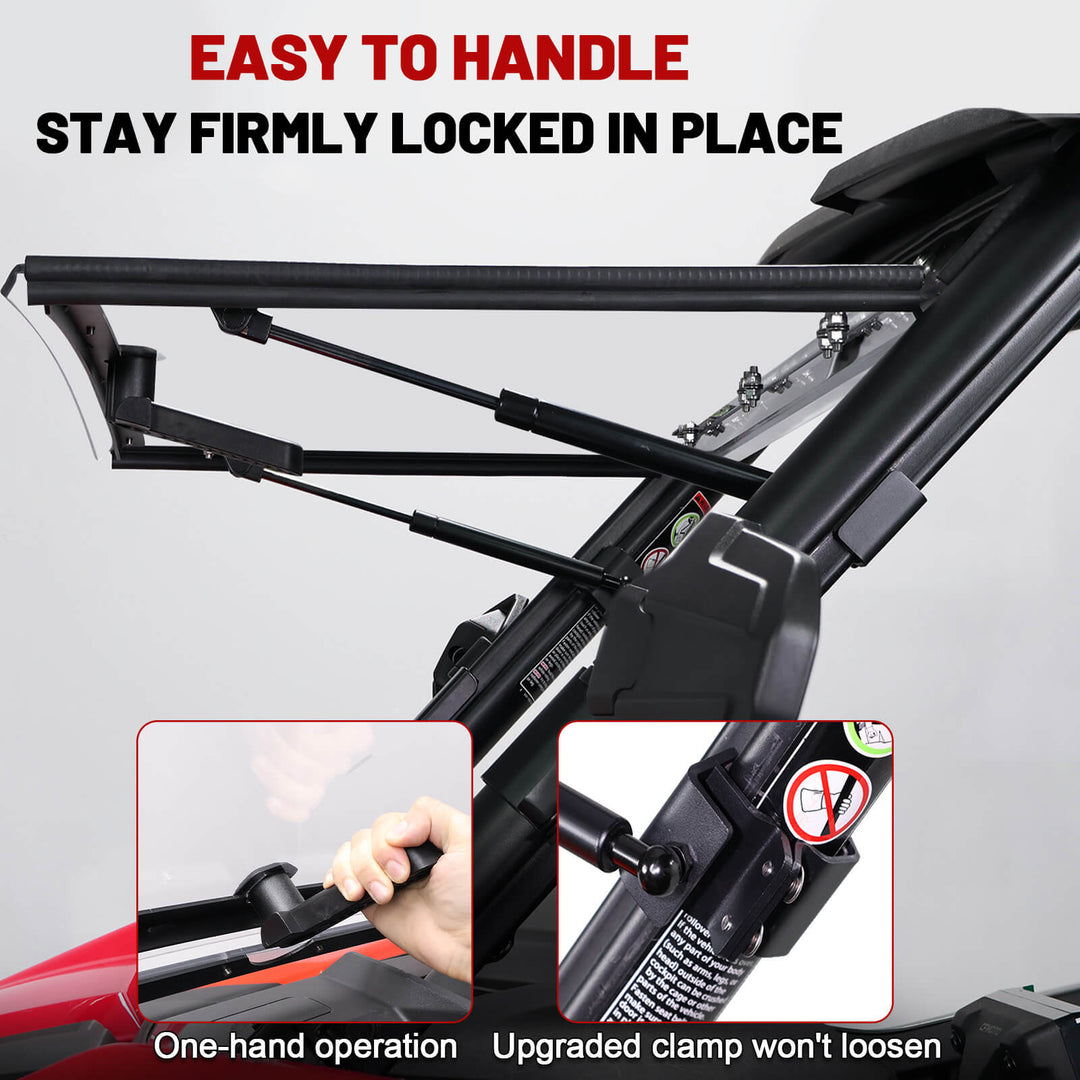 CFMOTO Zforce 950 Sport Flip Windshield features and details