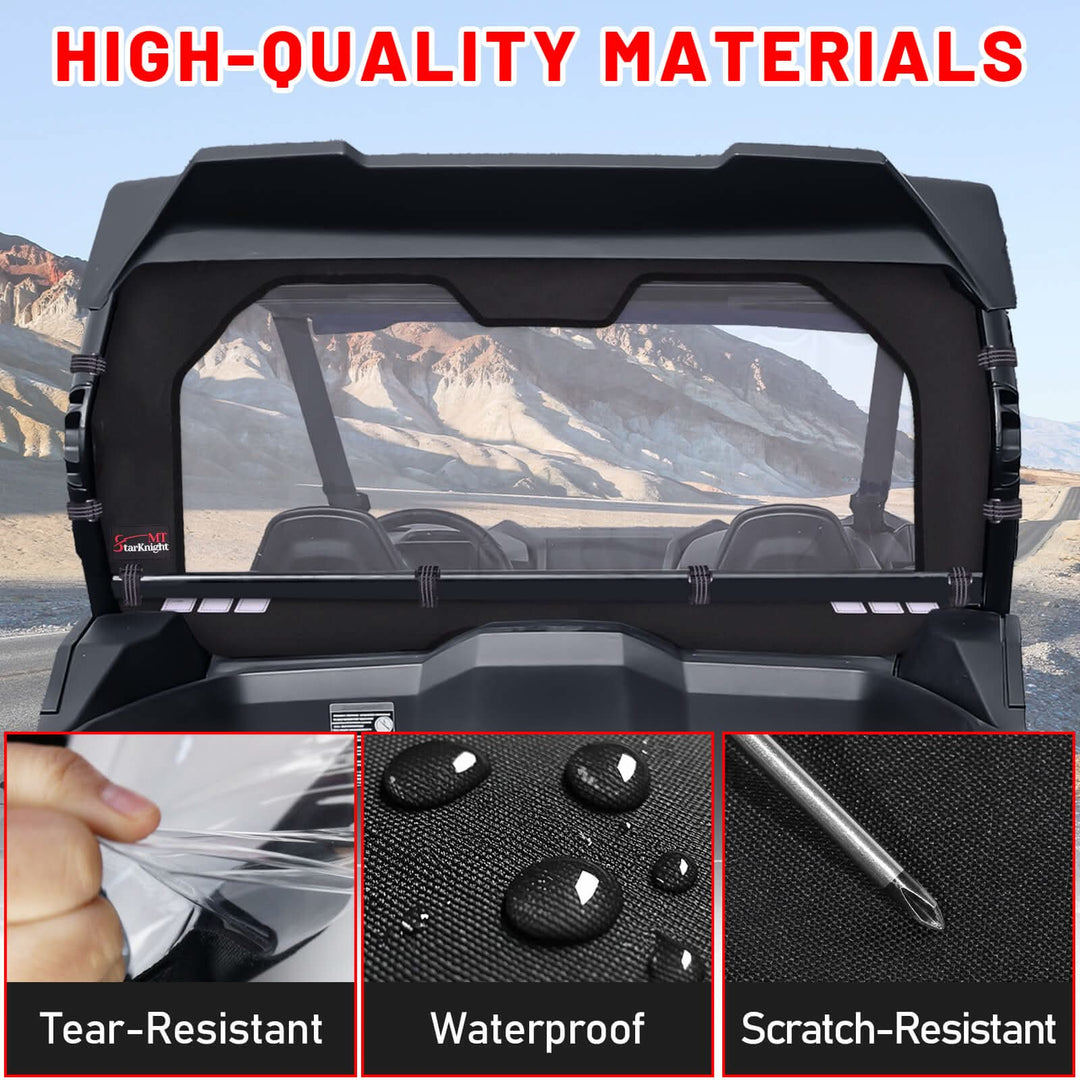 zforce 950 sport soft rear windshield material details