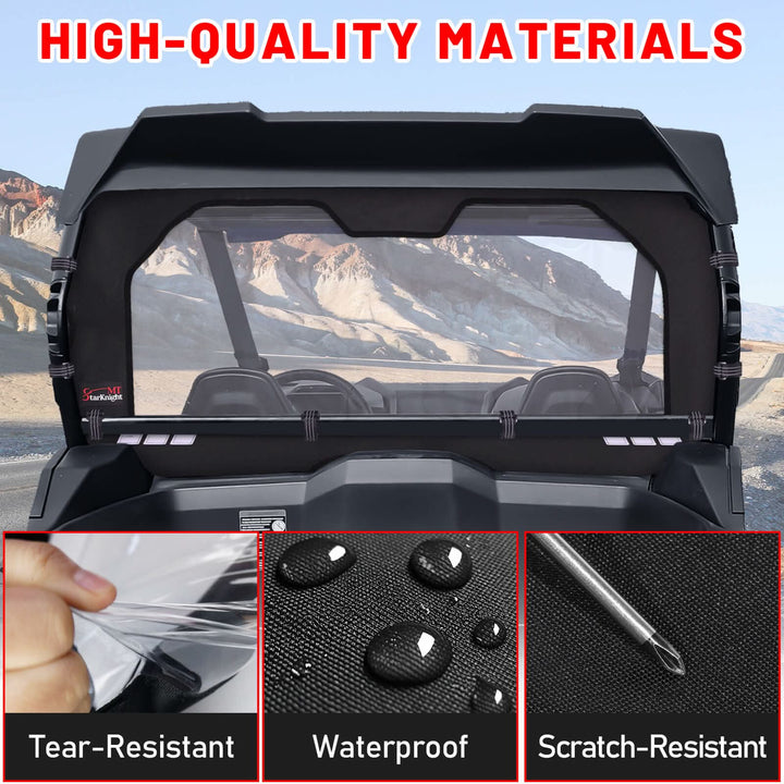 zforce 950 sport soft rear windshield material details