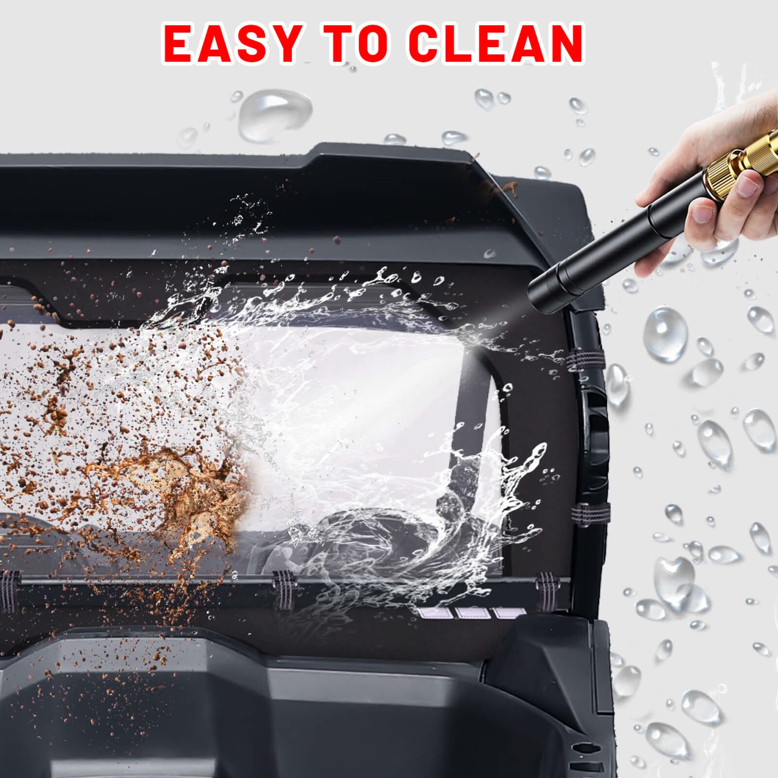 easy to clean the zforce 950 sport soft rear windshield