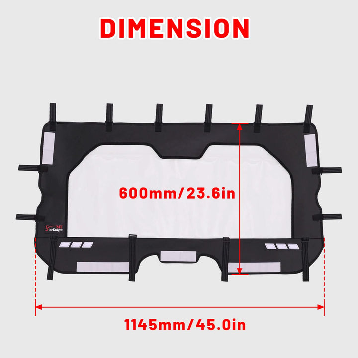 zforce 950 sport G2 soft rear windshield