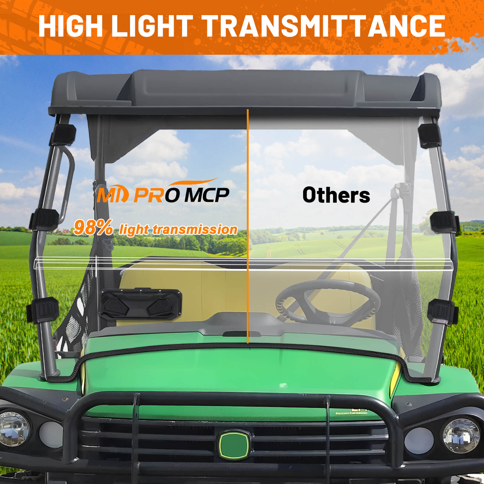 high light transmittance of gator hpx windshield