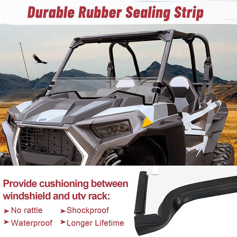 durable sealing of the rzr half windshield