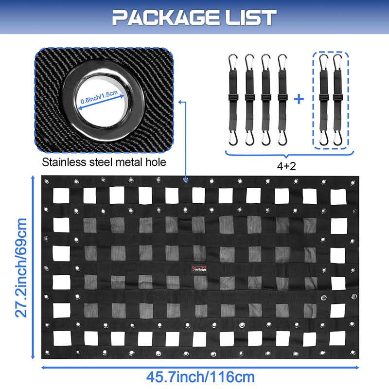 utv cargo net package list