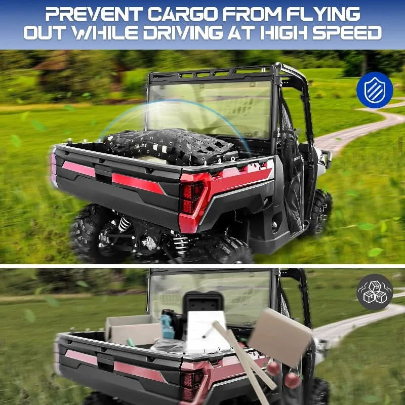 utv cargo net prevent flying out