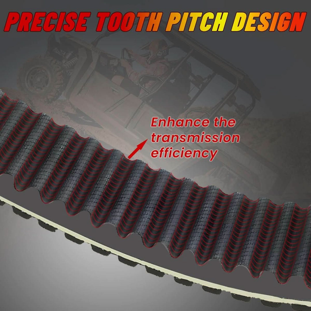 Hisun 700 drive belt precise tooth pitch design