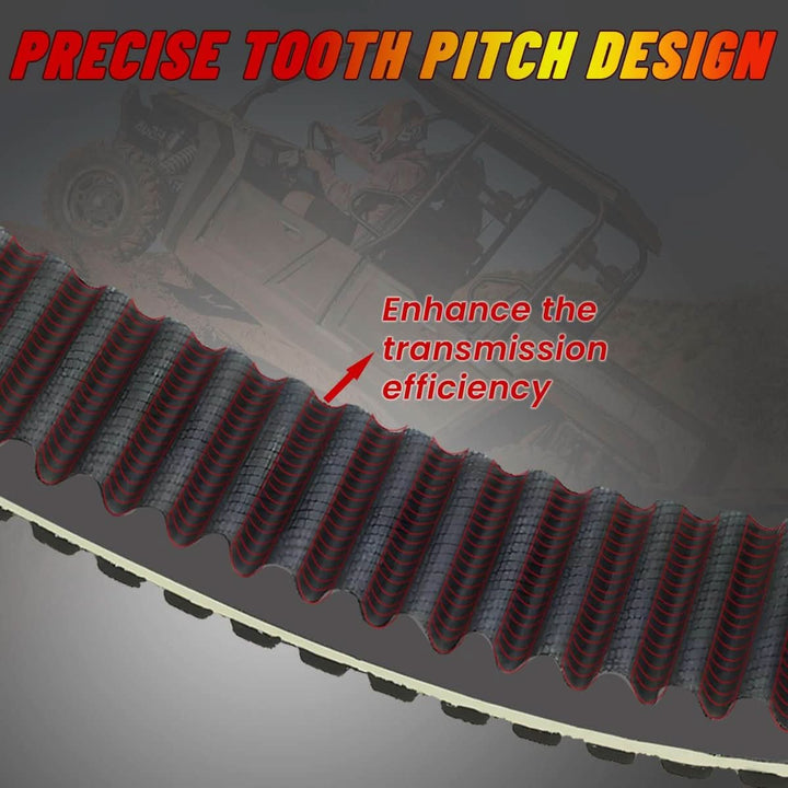 Hisun 700 drive belt precise tooth pitch design