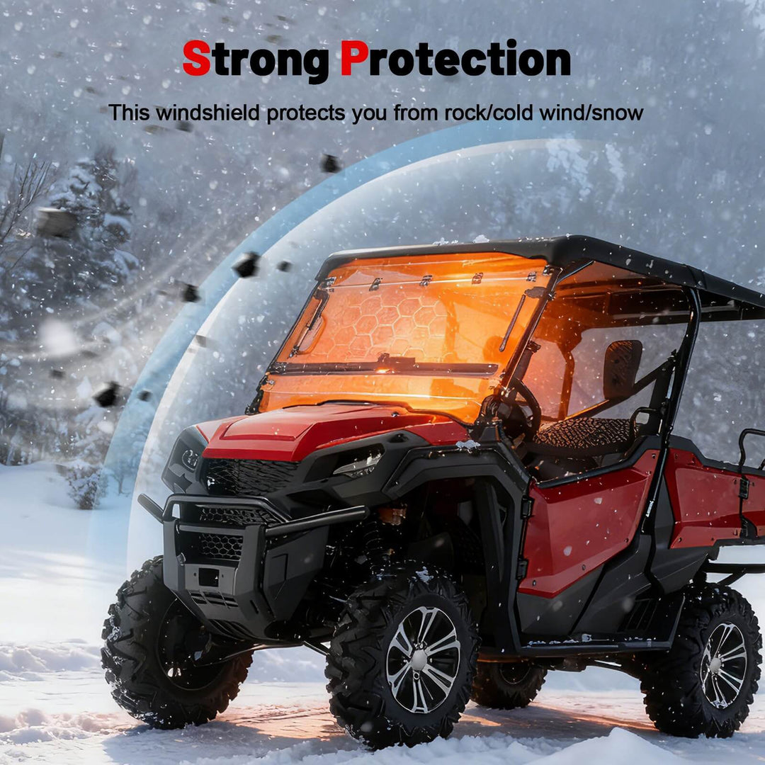 Honda Pioneer 1000 Flip Windshield Strong Protection