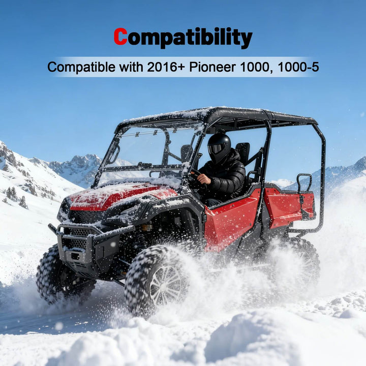 Honda Pioneer 1000 filp windshield compatibility