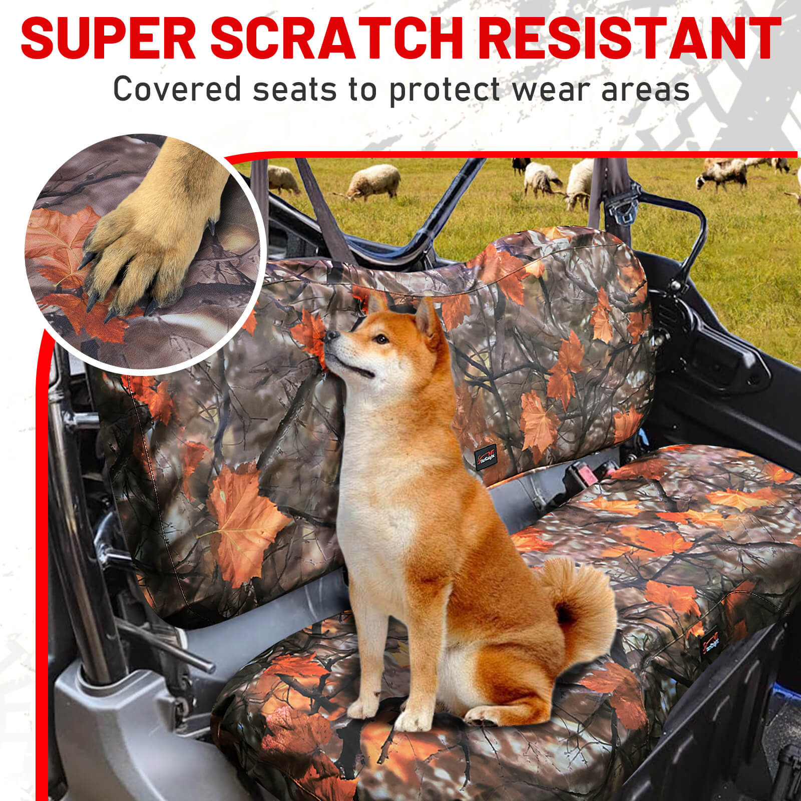 Honda pioneer 1000 maple seat covers scratch resistant 
